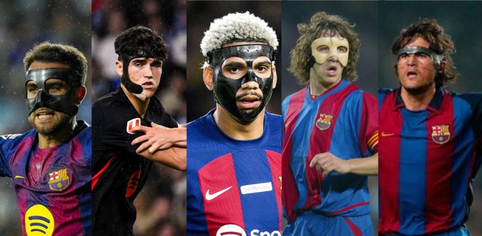 开云体育下载网址-世体盘点巴萨面具侠:普约尔曾戴3次,加维和阿劳霍等人在列